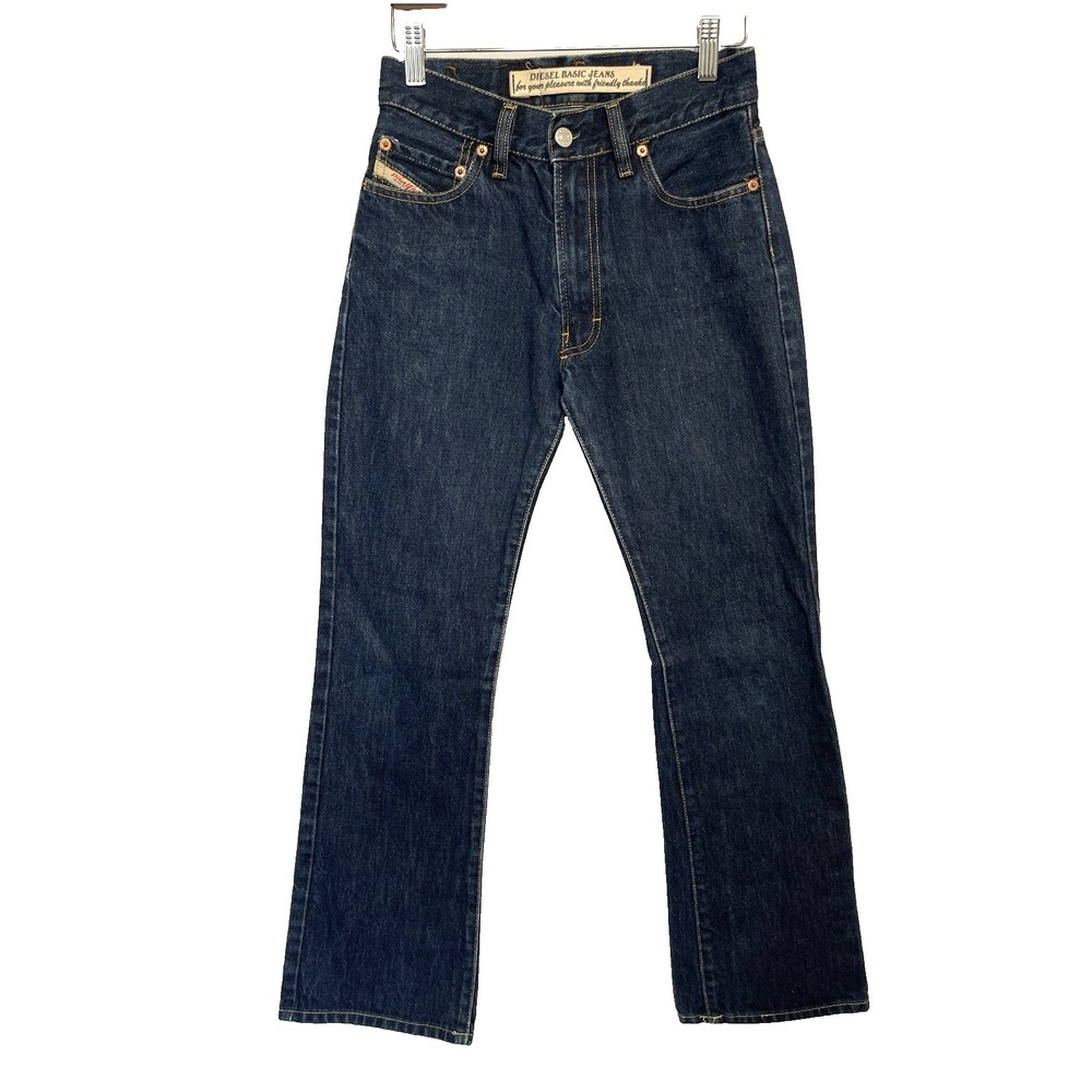 Diesel Womens Vintage Y2K Fanker Denim Jeans Bootcut Size 26 Italy Dark Wash